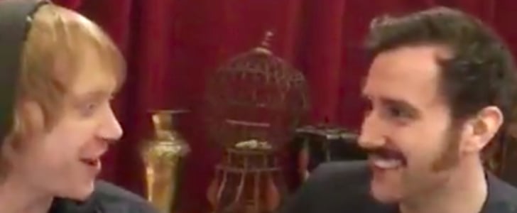 Matthew Lewis and Rupert Grint in Harry Potter Video