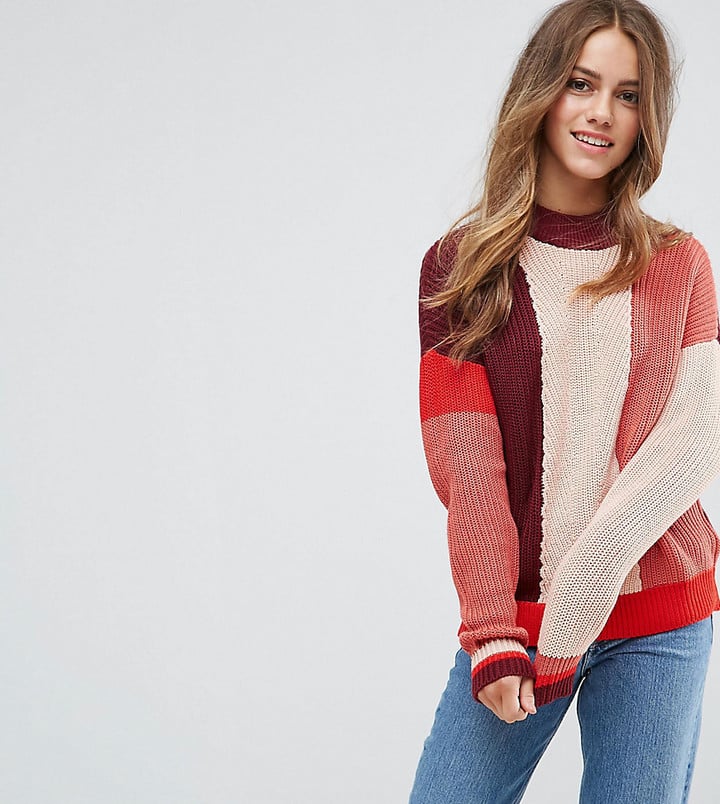 Vero Moda Petite Colorblock Sweater | Petite Sweaters | POPSUGAR