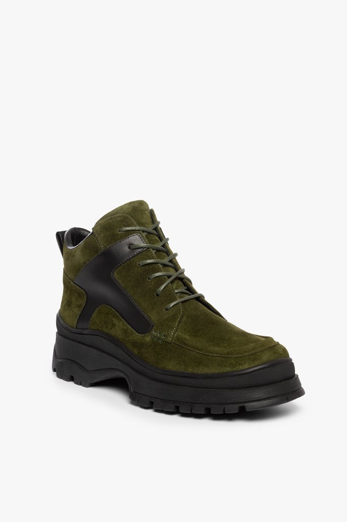 Staud Rocky Boot in Olive Suede