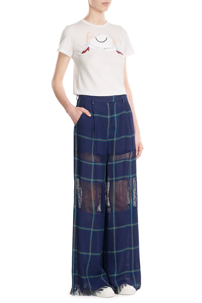 MSGM Wide Leg Linen Pants