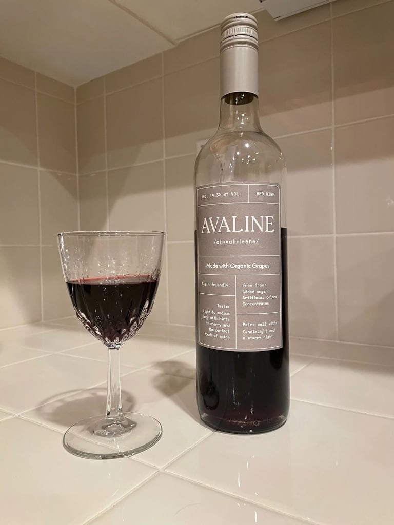 Avaline Red Blend ($24)
I hardly need to explain why a thirty-something would love a great bottle of wine for the holidays. What's worth noting is that this label, founded by Cameron Diaz, is vegan-friendly, made with organic grapes, and free of unnecessary additives and added sugars. And it's delicious. Take our former newsletter manager's word for it: she taste-tested three varietals and broke it all down in a detailed Avaline review.
Editor Quote: "Full disclosure: I rarely reach for a bottle of red (which may be no surprise after my review of the white). But here's the kicker — I really enjoyed Avaline's Red Wine. With hints of cherry and spice, this red managed to be a happy medium between light and rich, and surprisingly smooth. I described this wine as "delicious" and "way too easy to drink" when telling my friend about it, so it's safe to say I've finally found my go-to red." — Alida Araica, former newsletter manager