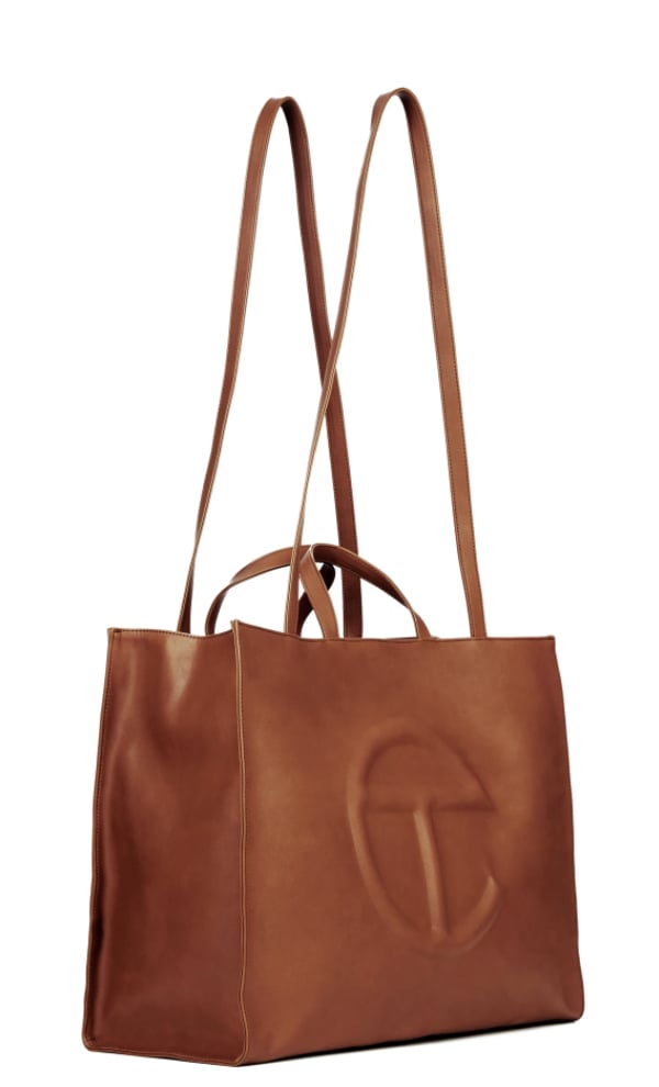 Large Tan Shopping Bag