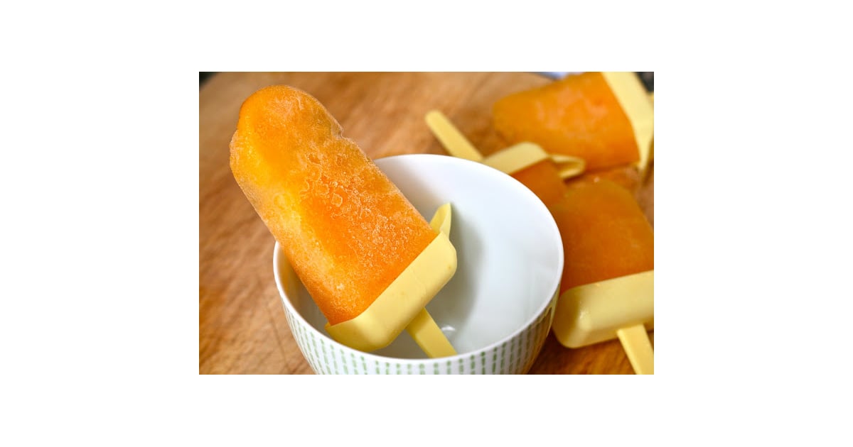 Nectarine Boozy Bellini Popsicles Boozy Popsicle Recipes POPSUGAR