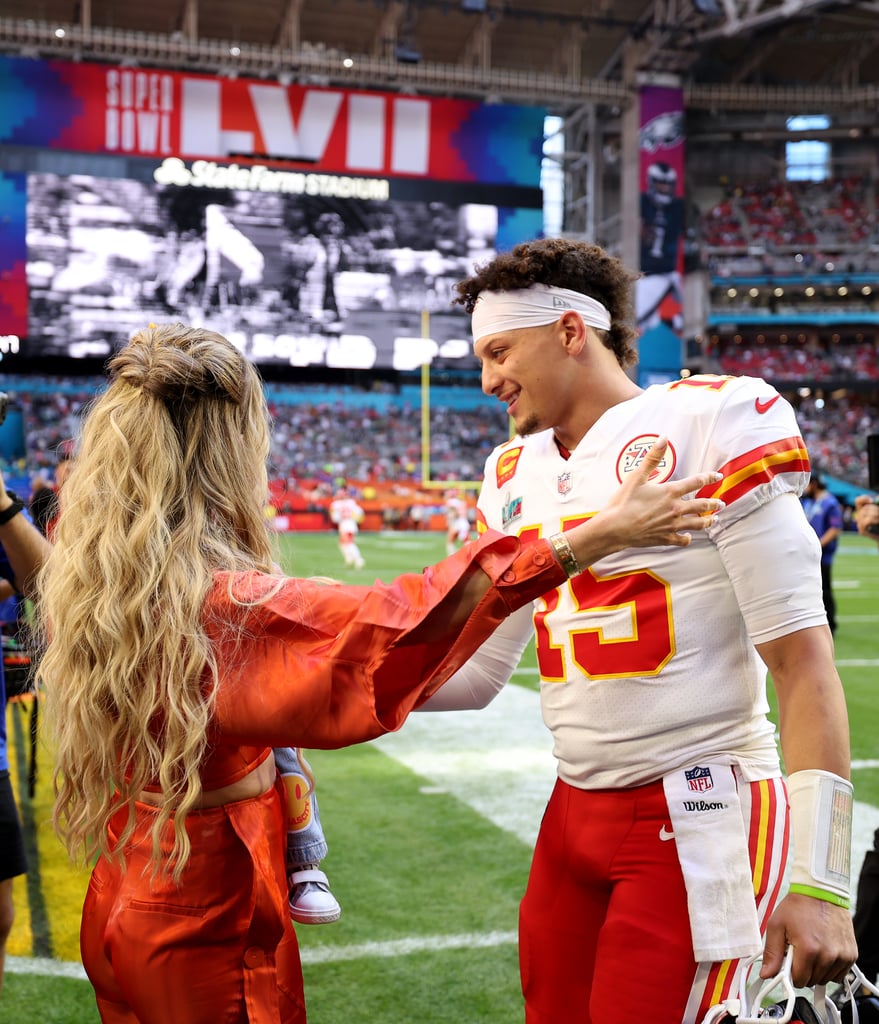 Patrick Mahomes's Wife Brittany and Daughter at Super Bowl