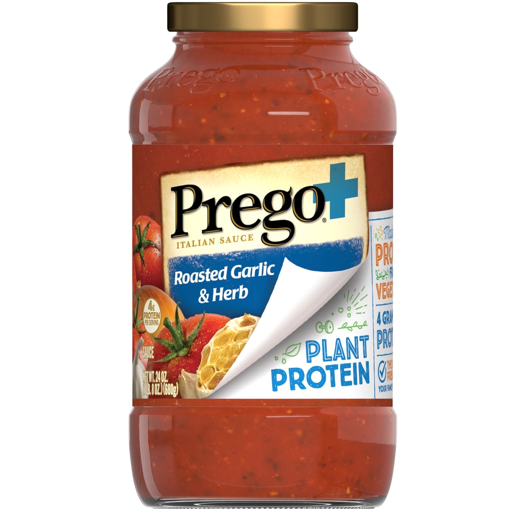 Prego+ Plant Protein Roasted Garlic & Herb Sauce Prego's New Sauces
