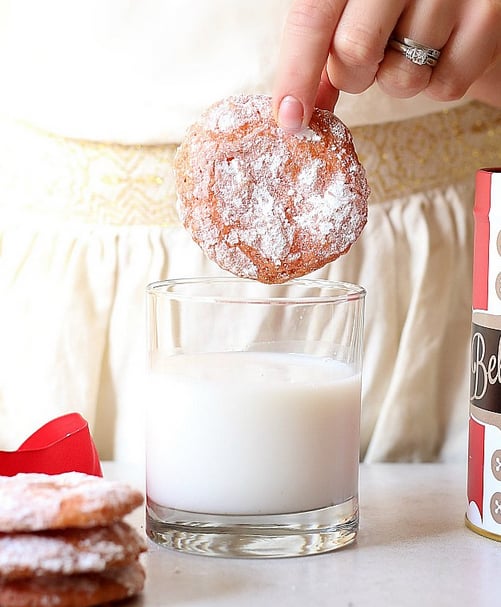 Christmas Crinkle Cookies