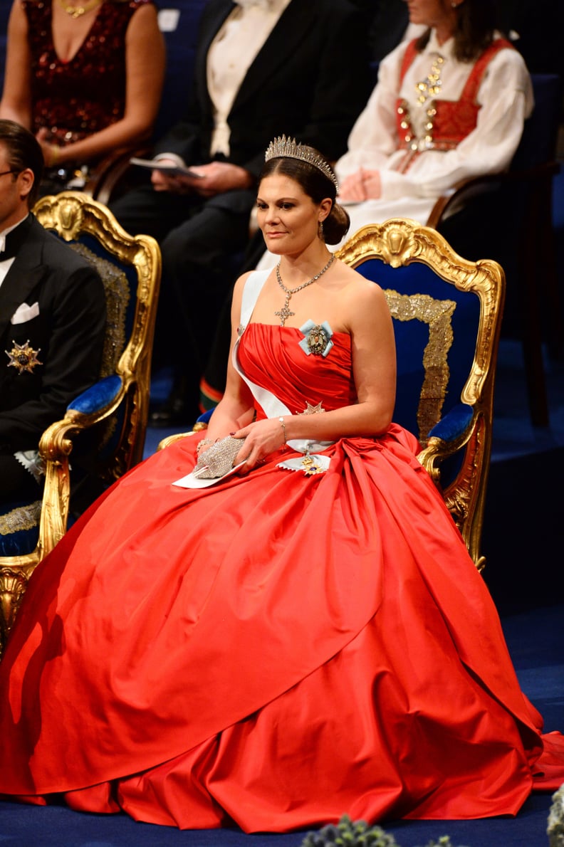 Victoria Knows How to Sit Pretty in a Ball Gown