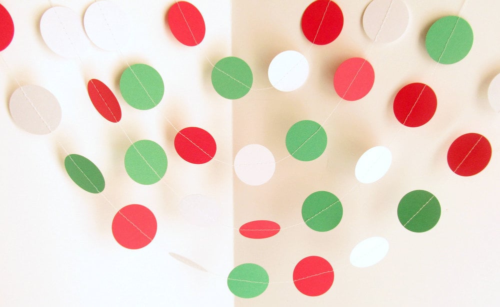 Christmas Dot Garland