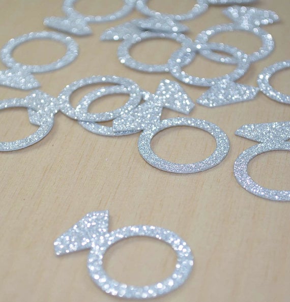 Bridal Shower Ring Confetti