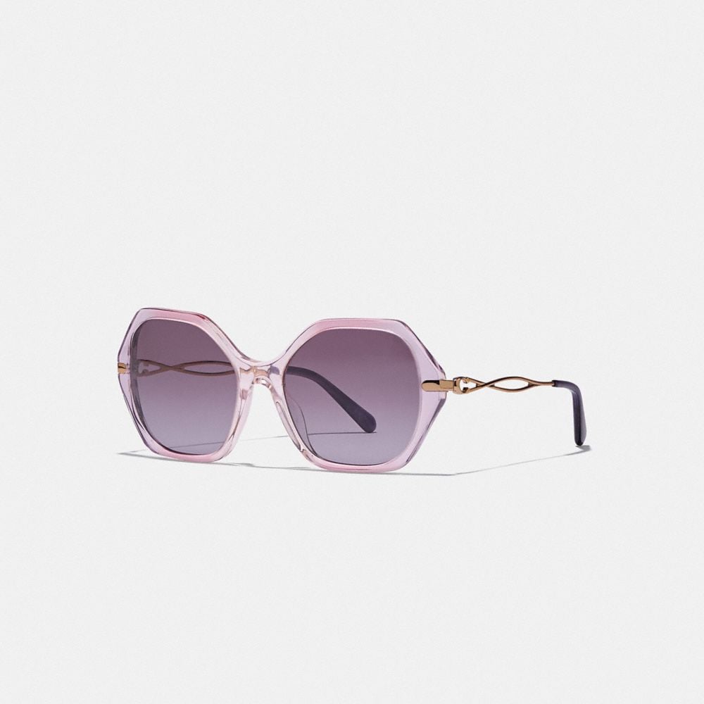 Coach Sculpted Signature Hexagon Sunglasses