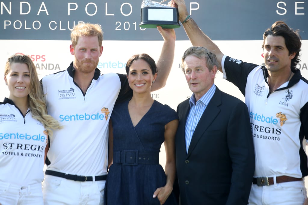 Prince Harry and Meghan Markle at Sentebale Polo 2018