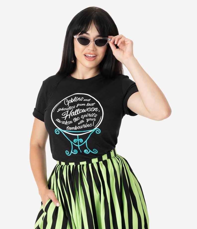 Black Madame Leota Crystal Ball Unisex Tee