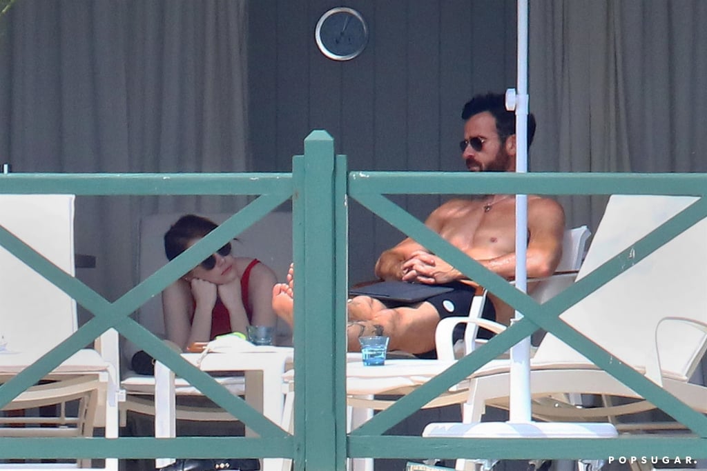 Emma Stone and Justin Theroux in France Pictures May 2018