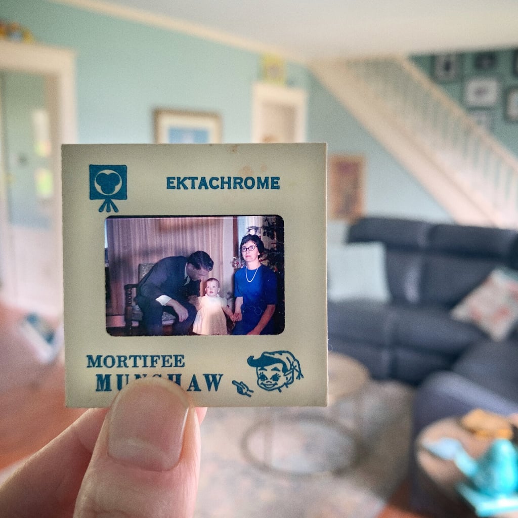 Photographer Uses Dad's Slides in a Photo Tribute to Parents