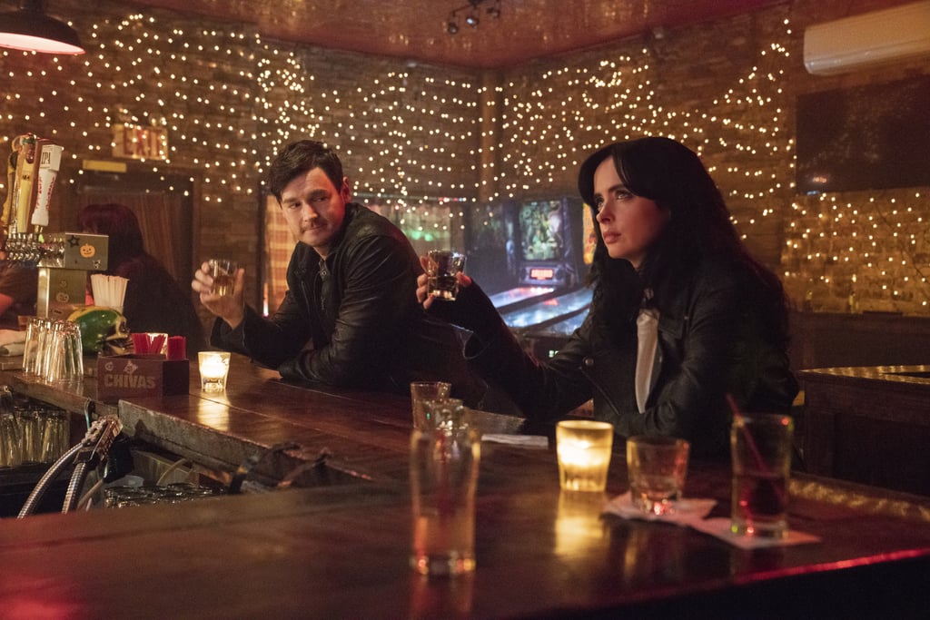 Is the dude Jessica is sharing a drink with in this photo a new ally? Enemy? Love interest?