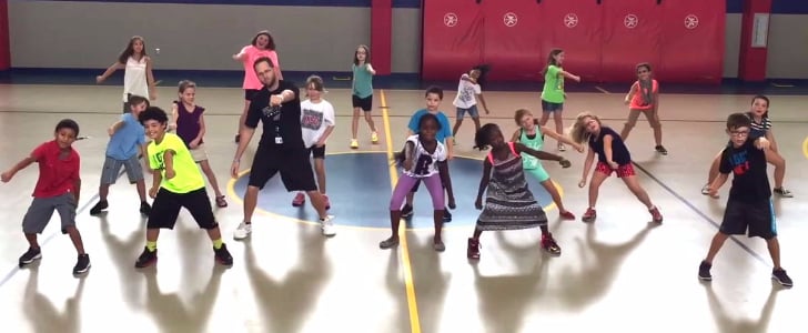 Gym Teacher Creates "Whip/Nae Nae" Routine For Kids