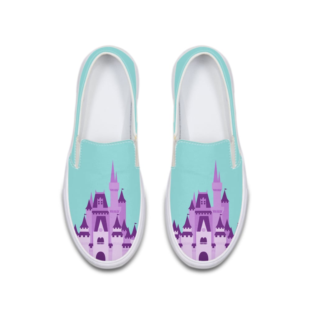 Mermaid Disneyland Castle Deluxe Canvas Shoe