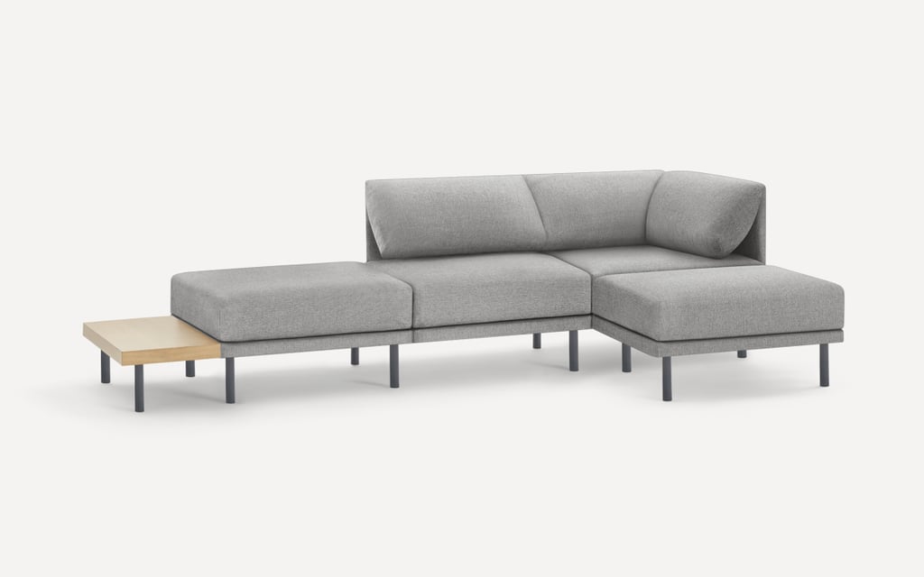 Burrow Range 4-Piece Open Sectional Double Lounger with Table