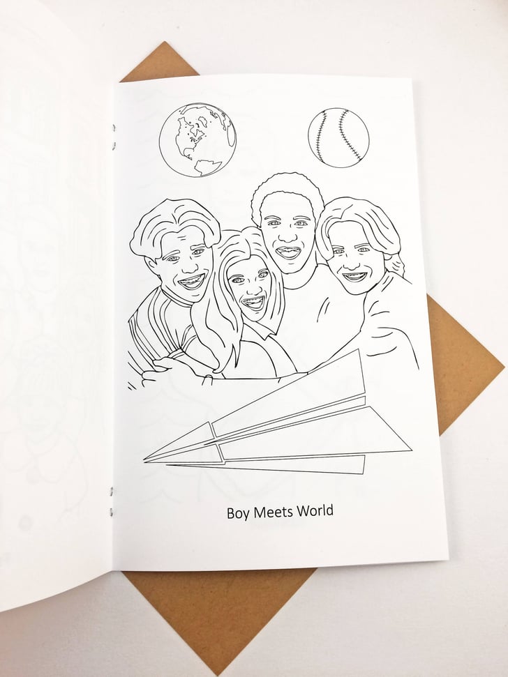 '90s TV Show Coloring Book | Gifts For Boy Meets World Fans | POPSUGAR ...