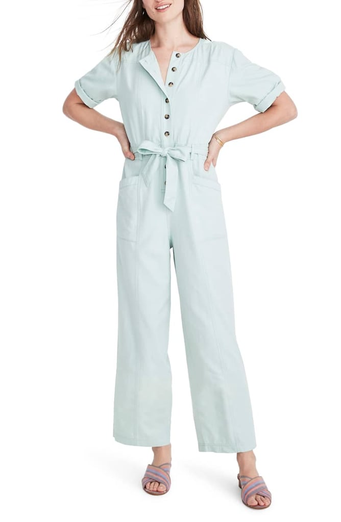 Madewell Topstitched Coverall Jumpsuit