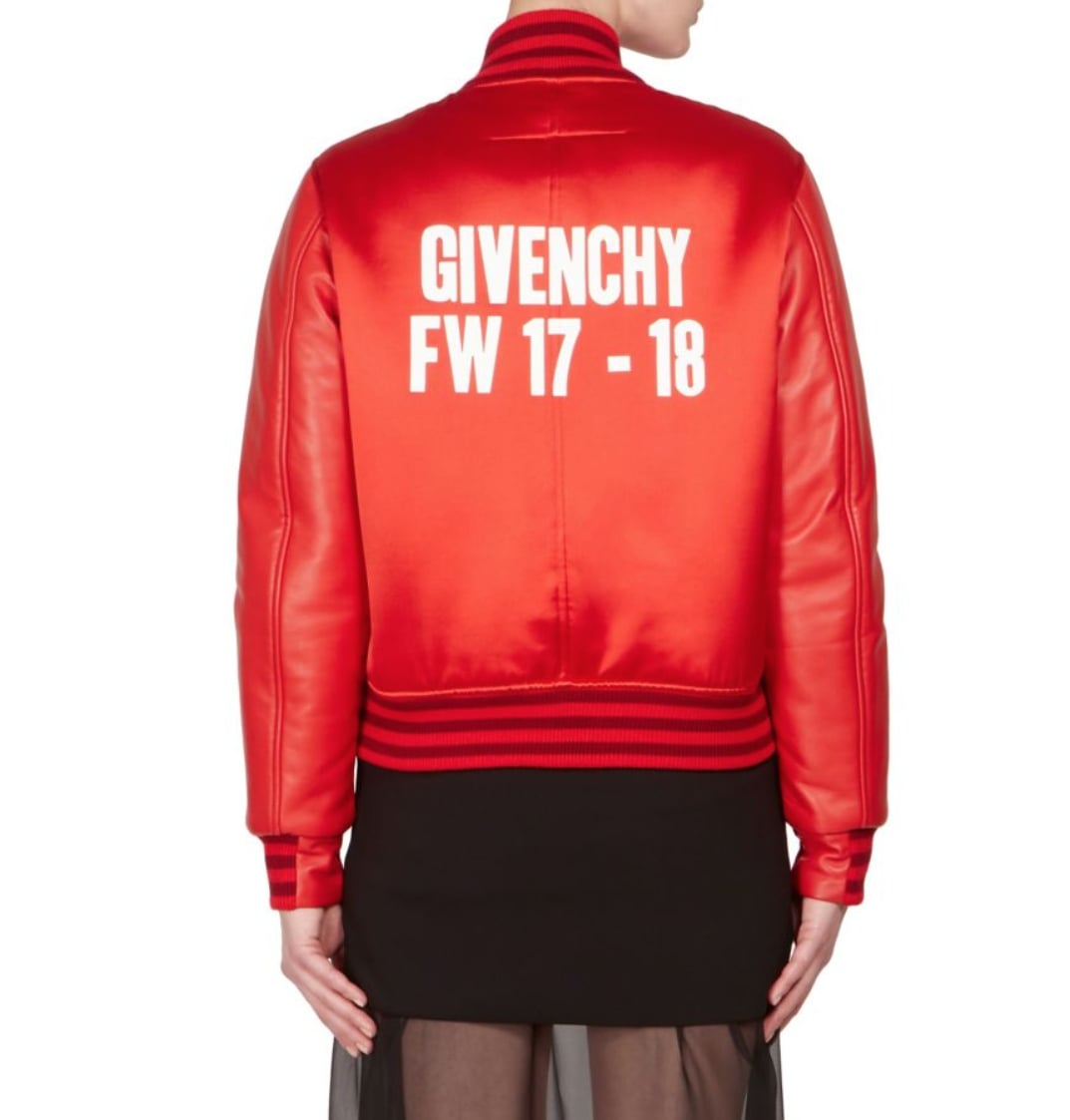 givenchy red bomber jacket