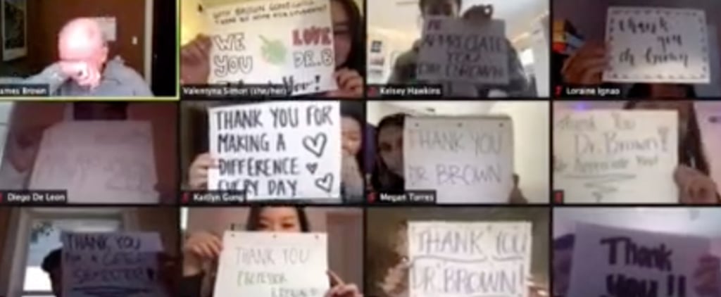 Watch Students Surprise Their Professor on Zoom Call