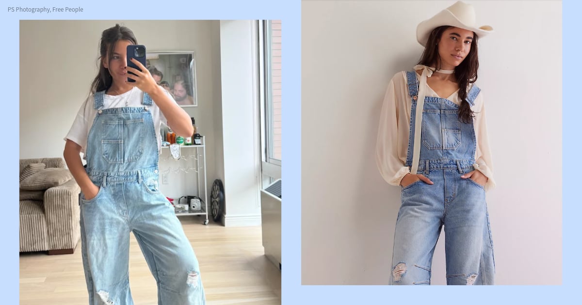 I Tried Free People's Barrel Denim Overalls and I Can't Go Back to Regular Jeans