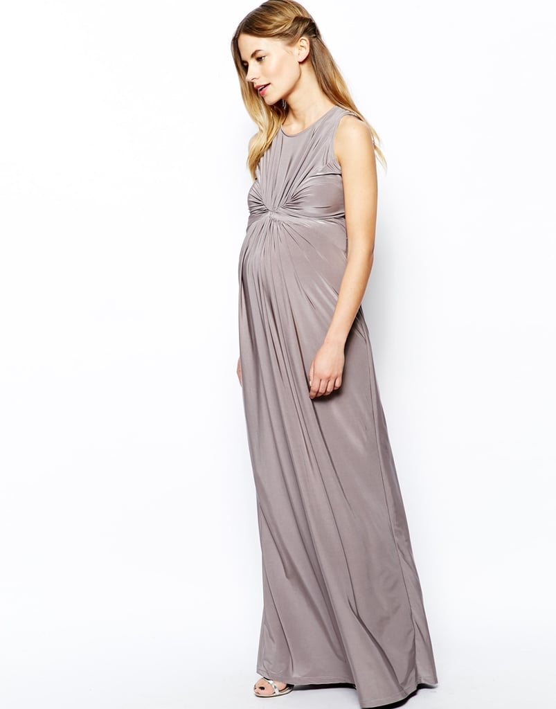 Isabella Oliver Sleeveless Gathered Front Maxi Dress