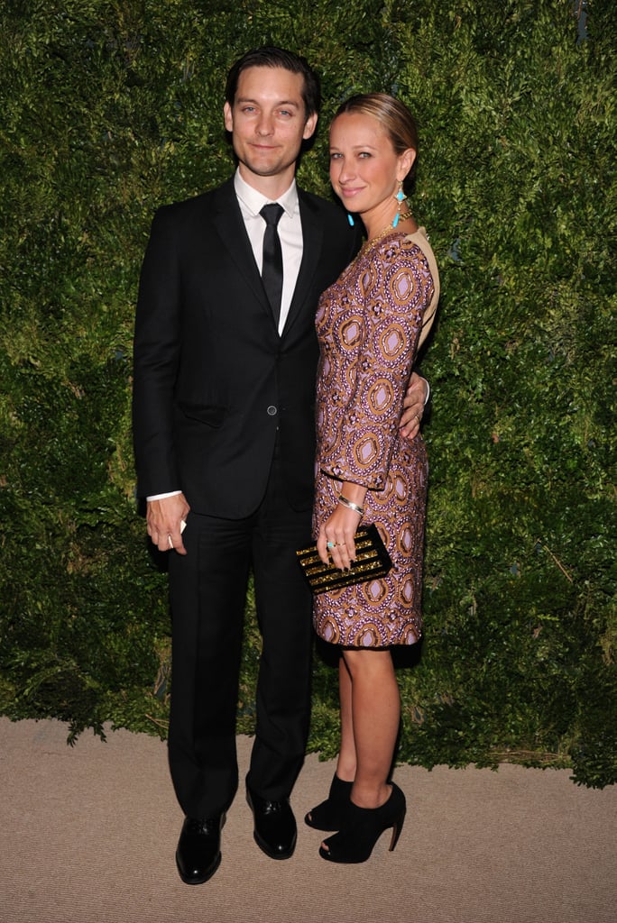 Tobey Maguire posed with his wife at the NYC awards. CFDA/Vogue