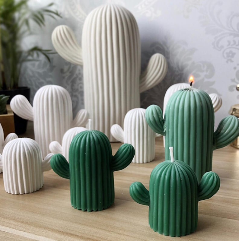 Three-dimensional Cactus Candle