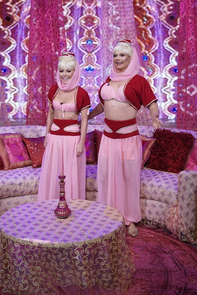 Kelly and Ryan were both rocking the magical Jeannie ensemble.