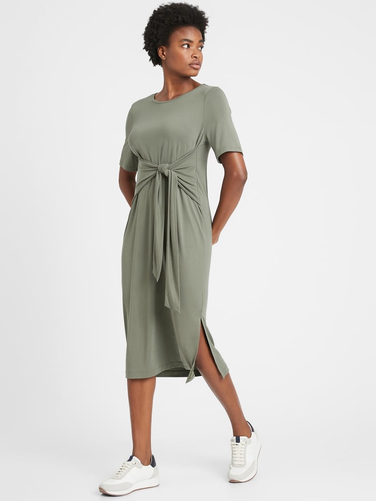 Banana Republic Sandwash Modal Twist-Front Dress