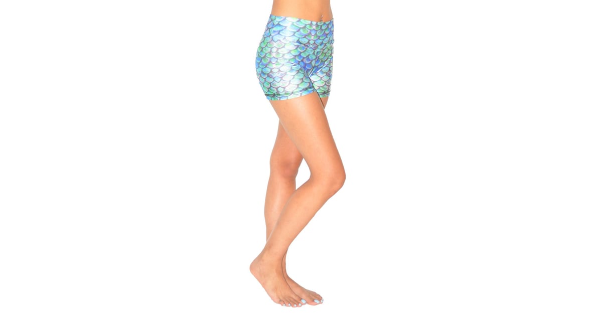 Best Beach Mermaid Scale Shorts Beach Workout Clothes POPSUGAR Fitness Photo 23