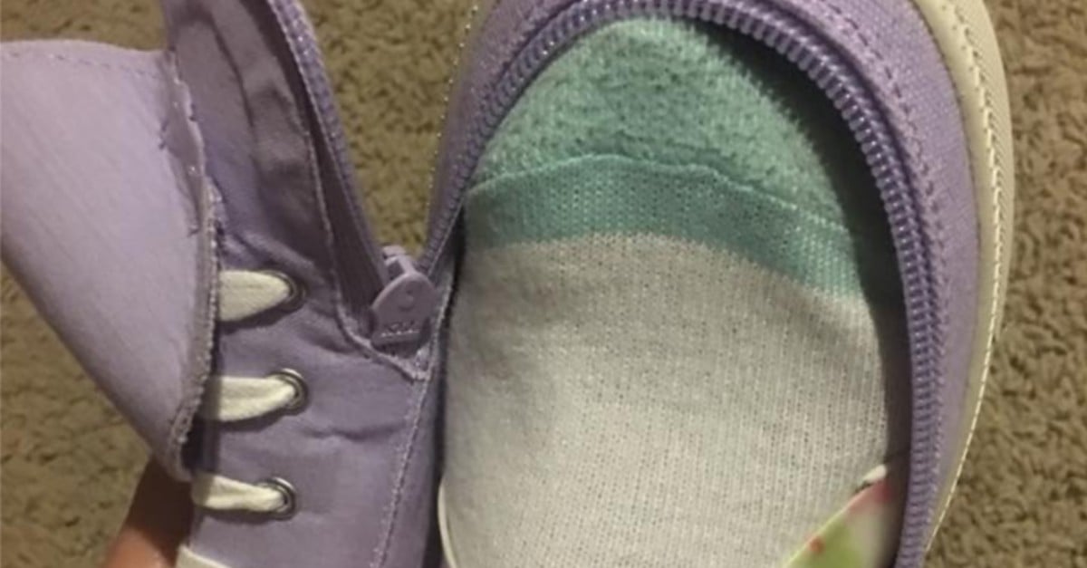Shoes with clearance zippers for braces