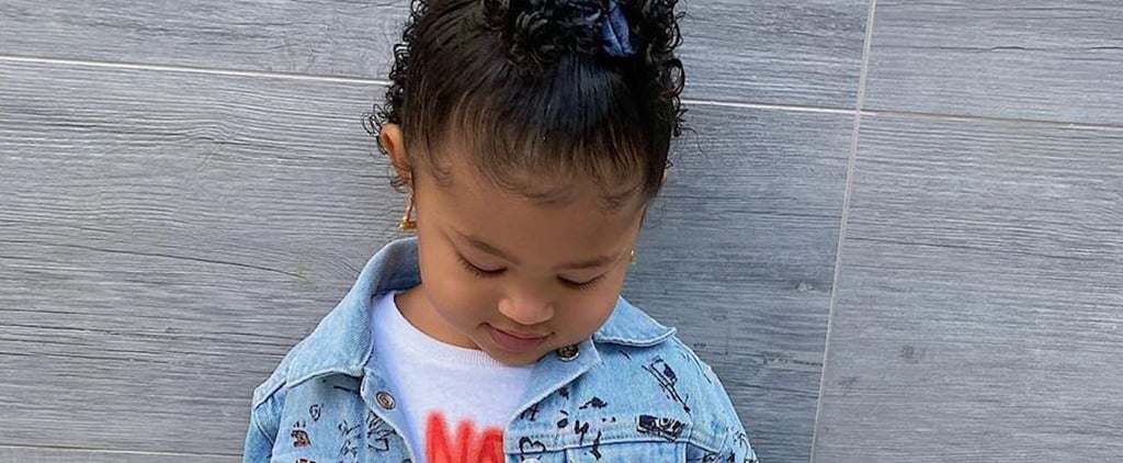 Stormi Webster Wearing White Biker Shorts