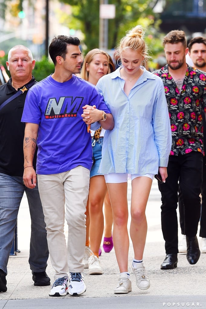 Joe Jonas and Sophie Turner Wearing Party Hats in NYC 2019