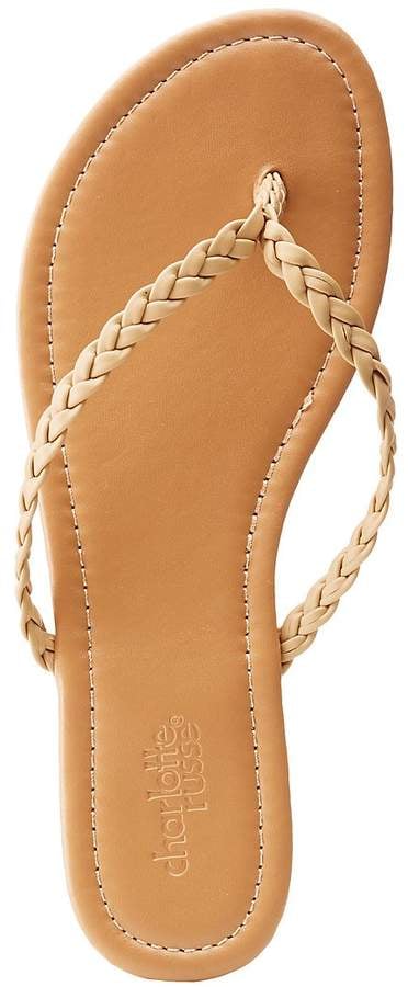 Charlotte Russe Braided Flip Flop Sandals