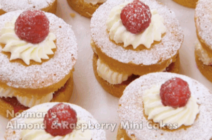 These fluffy raspberry mini cakes.