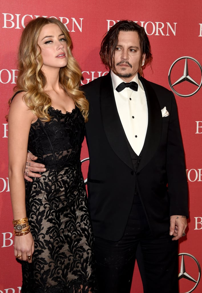 Pictured: Johnny Depp and Amber Heard