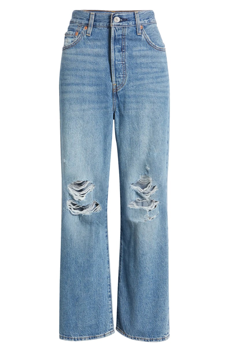 Levi's Ribcage Ripped Ankle Straight Leg Jeans