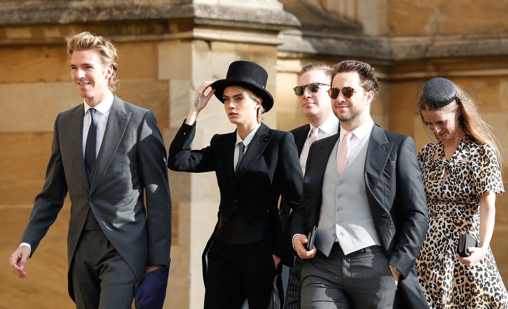 Cara Delevingne Suit at Princess Eugenie's Wedding 2018