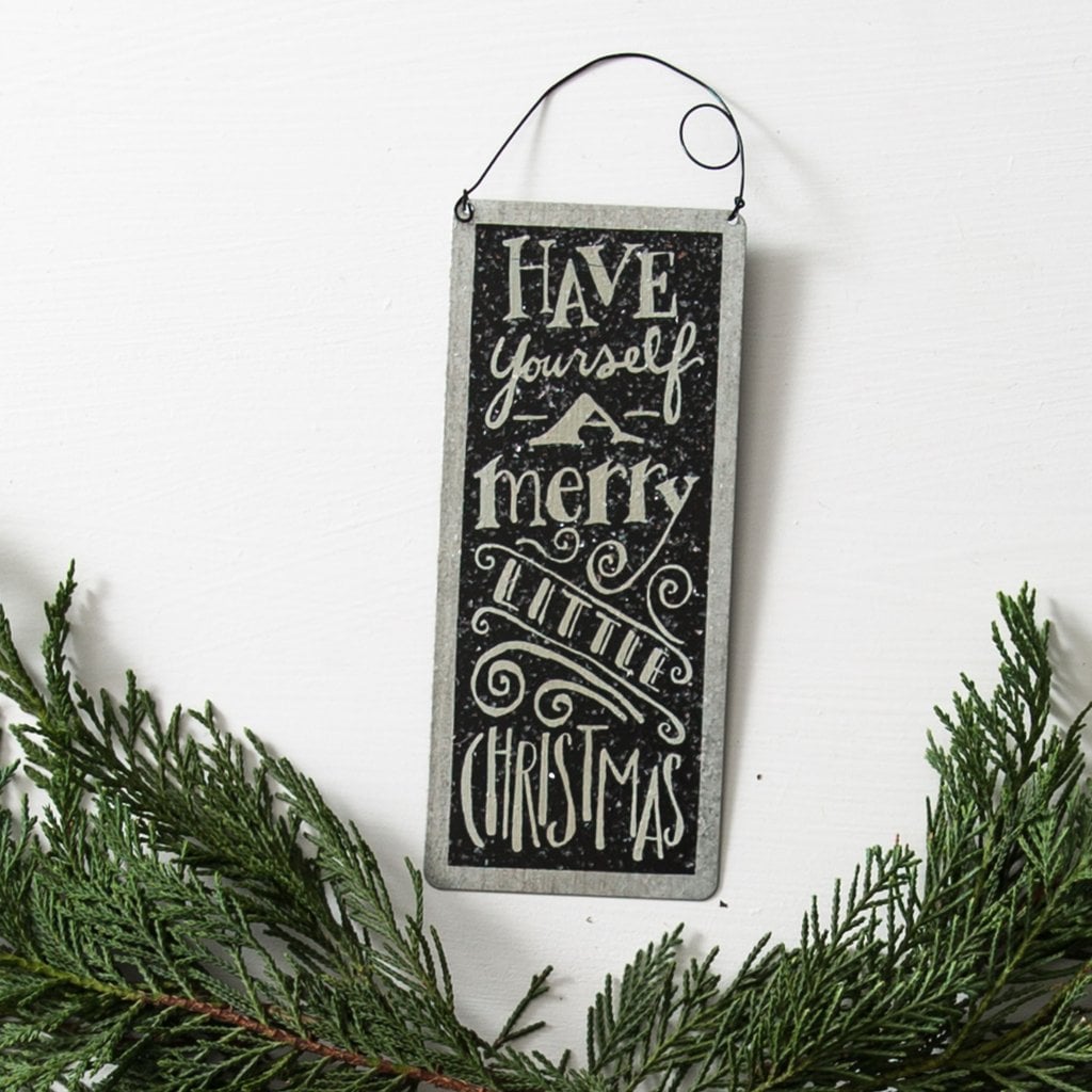 Merry Little Tin Sign ($8)