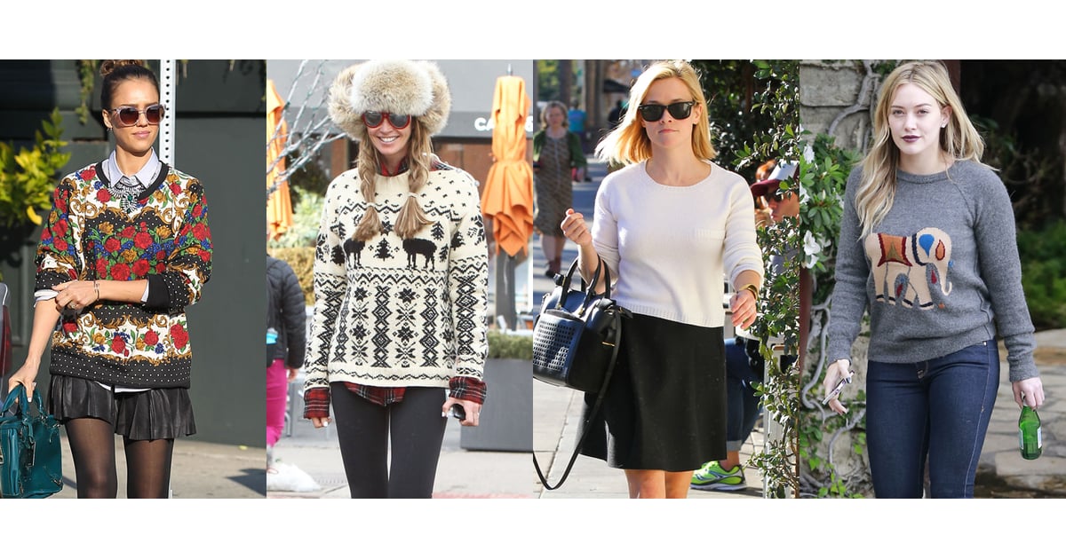 Celebrities in Sweaters | Pictures | POPSUGAR Fashion