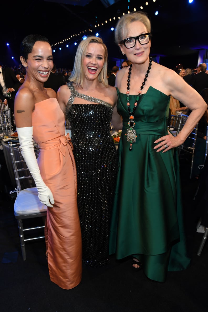 Zoë Kravitz, Reese Witherspoon, and Meryl Streep at the 2020 SAG Awards