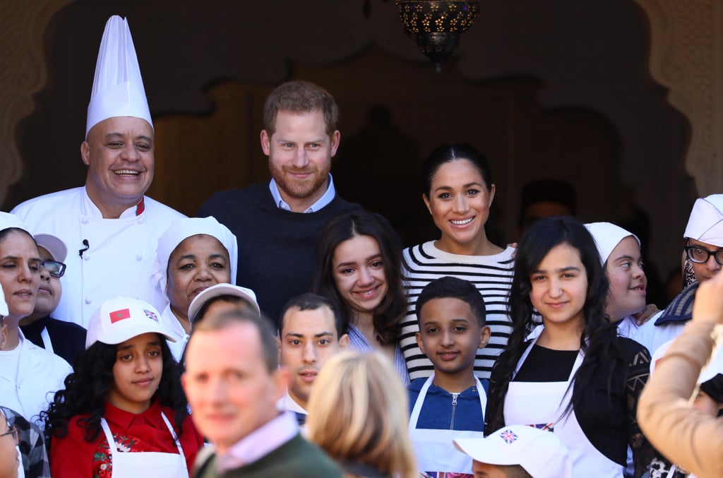 Meghan and Harry With Horses on Morocco Tour February 2019