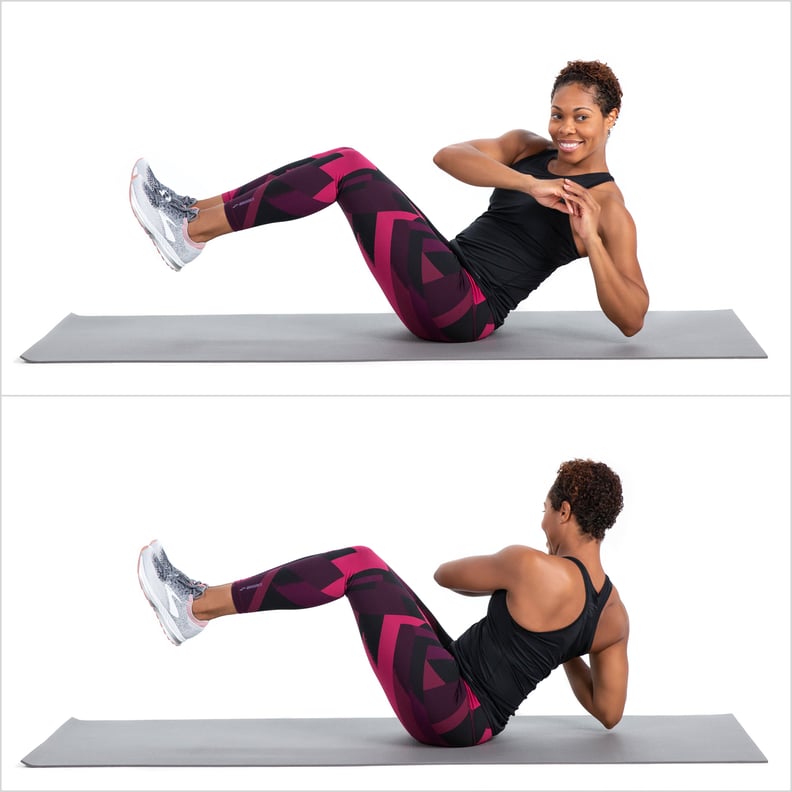 seated criss cross exercise