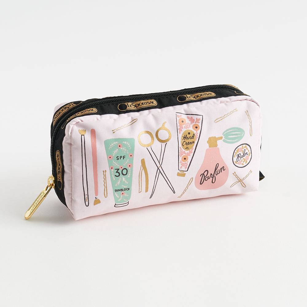 Blush Beauty Rectangular Cosmetic Bag Best Gifts For College Girls