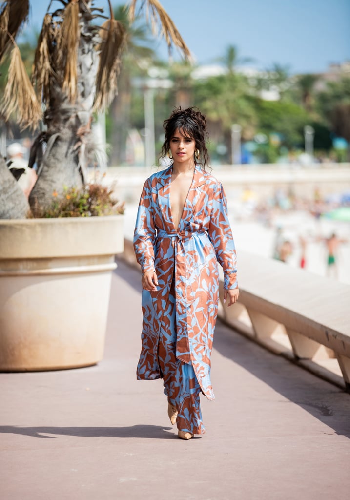 Camila Cabello Blue and Brown Outfit at Cannes Lions 2019