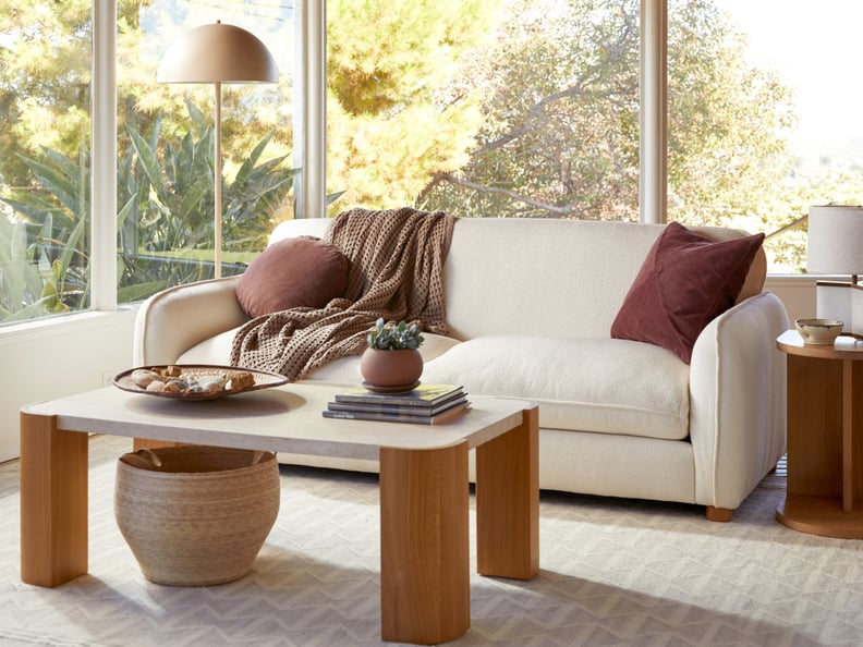 A Natural Stone Tabletop: Parachute Strand Coffee Table