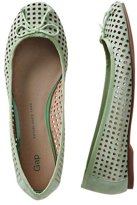 perforated ballet flats